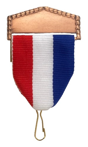 0004 Rød hvid blå bronze